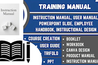 create training manual instruction manual training course workbook ppt slides
