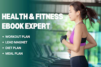 format health and fitness ebook design, lead magnet, amazon