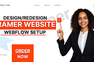 create a modern and responsive website using framer design framer landing page