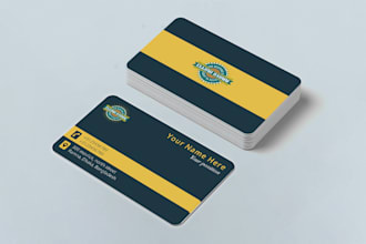 design professional, unique, and modern business card