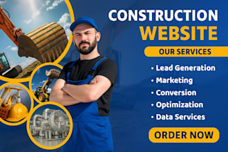 design roofing website, construction, hvac, handyman, plumbing on wix, wordpress