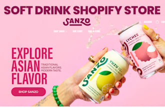 build soft drink shopify store beverages store juice website energy drink store