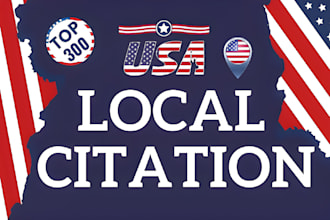 do 350 live USA local citations listings and directory submissions