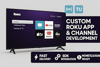 design stunning roku app or smart TV ott channel with sdk integration