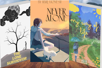 do attractive and minimalistic book cover design, ebook cover