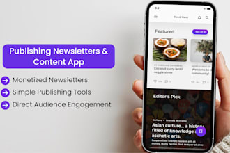 create a newsletter or publishing platform app like substack, beehiiv, or revue