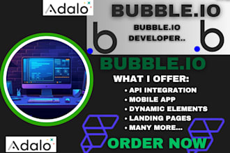 build bubble io app bubble io developer mvp flutterflow adalo saas passion io