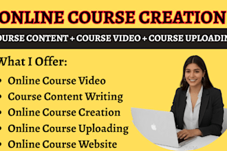 create online course content, course creation, course curriculum, training guide