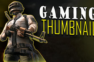 design amazing gaming youtube thumbnail