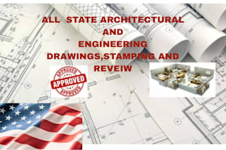do architectural drawing floor plan engineering drawing mep stamp city permits