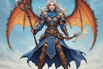 illustrate your d and d character portrait