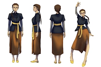 create character that represent indonesia culture
