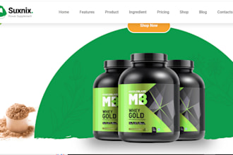 design passive income private label supplement shopify store supplement website