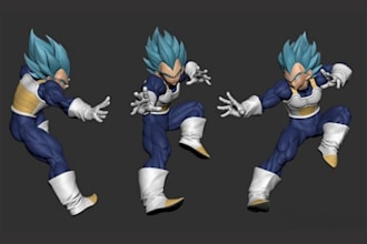 create 3d figure, 3d character, action figure, 3d miniature, 3d toy for 3d print