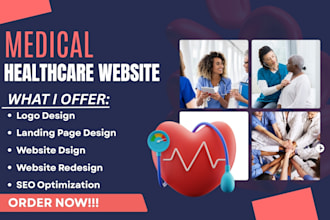 design healthcare website healthcare staffing  agency website medical website