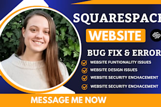 fix squarespace bug , errors and glitches to operate flawlessly