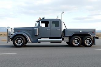 do 3d truck model, semi truck 3d spaceship model, rc car,3d printing