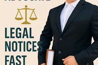 draft a professional legal notice under indian law within 24 hours