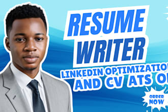 write CV, resume, coverletter, and optimize your linkedin profile