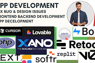 custom build app react nextjs retool replit xano softr bolt lovable v0 cursor ai
