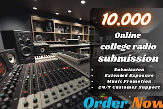submit your song to 10k online radio college radio station worldwide
