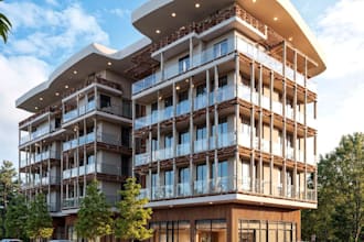 do 3d exterior design rendering of your house, commercial building in sketchup