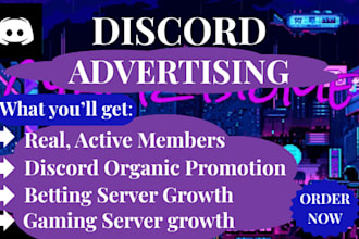do discord promotion, discord ads, discord server growth, gaming server growth