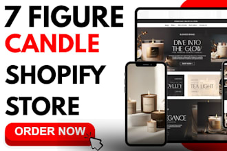 design profitable candle shopify store candle website candle dropshipping store