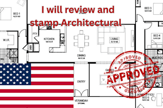do engineering drawing architectural stamp floor plan mep city permit approval