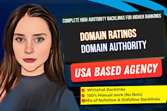 increase DR da high domain authority backlinks domain rating service