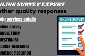 gather 1000 respondents to fill your online survey, poll, and google form