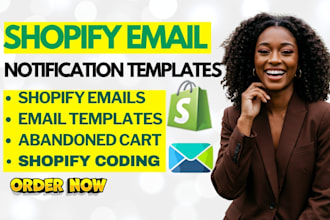 create shopify email notification templates, liquid coding, abandoned checkout