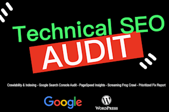perform an advanced technical SEO and google search console audit