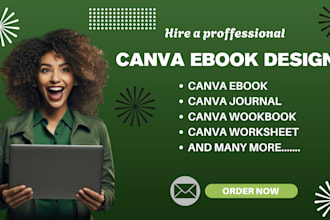 do canva ebook design, lead magnet, workbook, ebook formatting and ebook layout