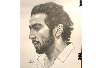 draw a detailed pencil portrait from any photo