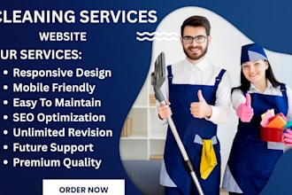 design cleaning website office cieaning  roofing website