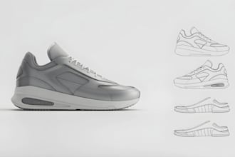 design premium sneaker, accessories, tech pack and shoe logo, redesign your shoe