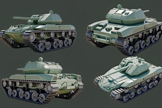 make 3d truck model 3d military tank sherman vehicle model stl for 3d printing