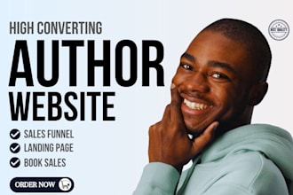 make a clean and responsive author or ebook website