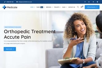 design medical courier website medical equipment delivery health care website