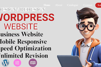 do modern wordpress website design, using elementor acf, divi or elementor pro