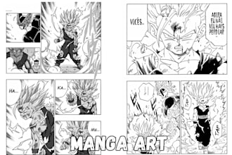 draw anime manga webtoon action oc illustrations characters for comic