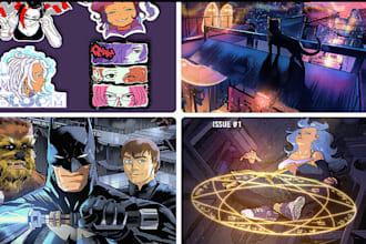 draw anime manga panel, comic strip, manga page manga storyboard, comic book art