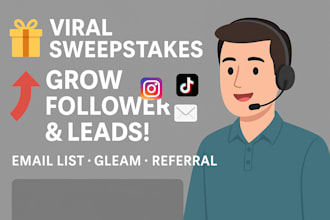 design a sweepstakes campaign to boost traffic sales viral contest landing page