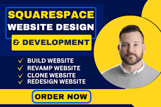 build squarespace website, design or development squarespace website