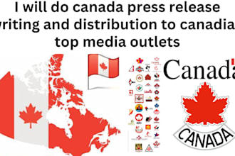 write and publish press release to USA, uk ,canada to top media PR distribution