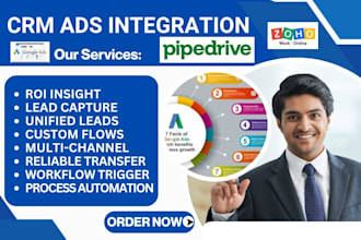 integrate google ads facebook ads with hubspot zoho salesforce pipedrive zapier
