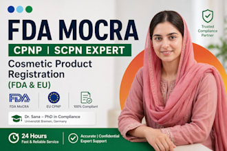 register cosmetics with fda mocra compliance