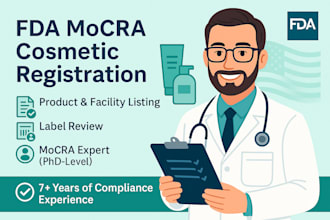 do cosmetic product listing with fda under mocra