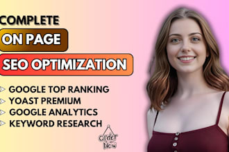 optimize your wordpress, shopify, or wix website for onpage SEO and speed